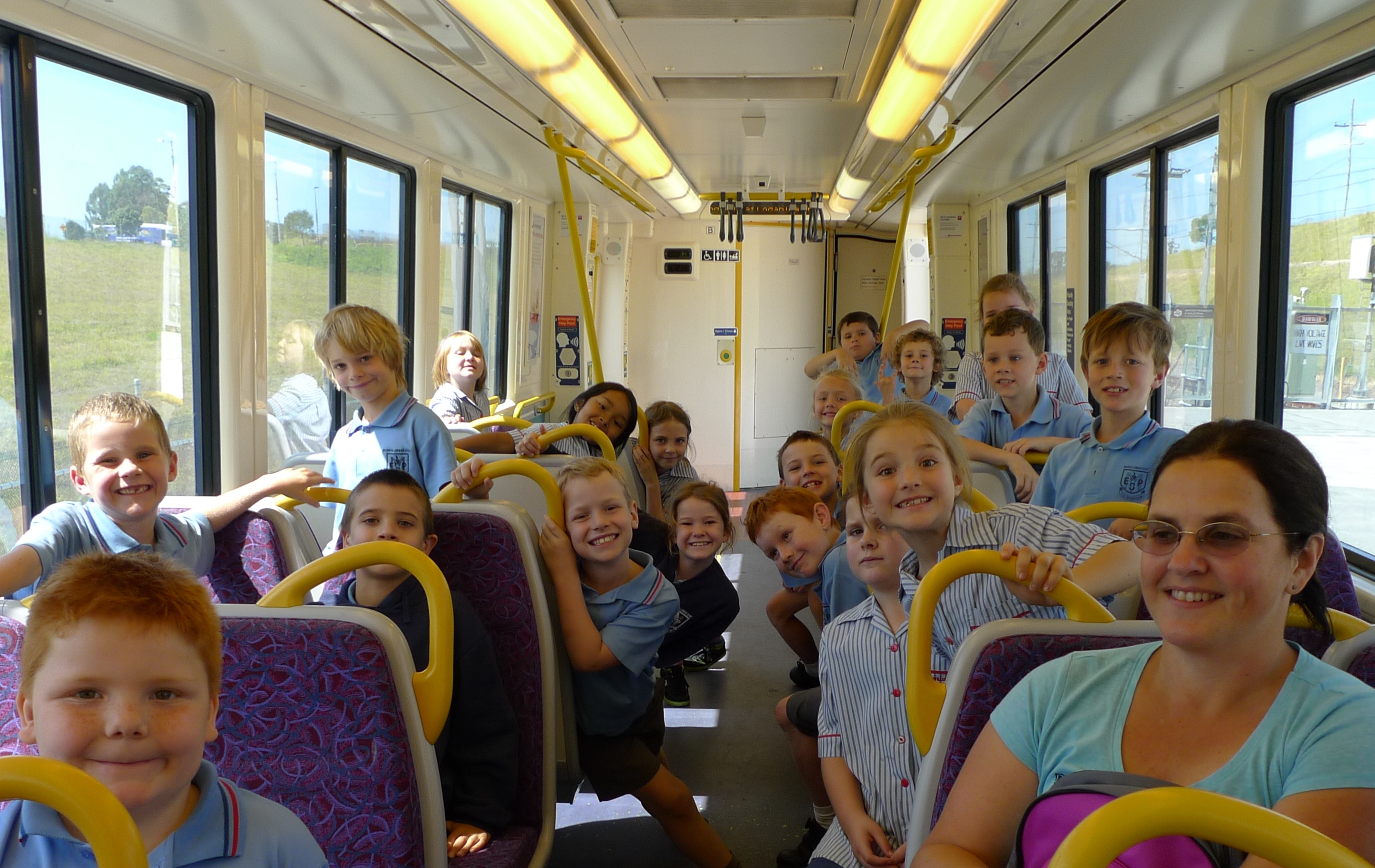 2S on a train